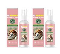 HIOPOIUYT Pulverizador de entrenamiento para perros de 100 ml, solución amarga NoChew para proteger muebles, zapatos y otros objetos de valor, 2 botellas