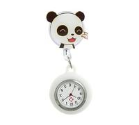 HIOPOIUYT Relojes Enfermería Retráctil para Enfermeras Y Médicos con Diseño Dibujos Animados Y Cubiertas Silicona Y Fácil Lectura Diales Enfermería Watch