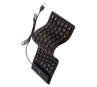 HIOPOIUYT Teclados portátiles de silicona USB de 85 teclas, plegables, silenciosos, a prueba de polvo, para portátiles y PC