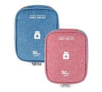 HIOQFR 2pcs Neceser Mini Botiquin Viaje Bolsa Botiquin Vacio Pequeño Bolsa De Medicina Portátil Organizador Medicamentos First Aid Kit Primeros Auxilios Botiquín de Viaje Bolsa de Emergencia
