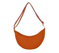 HIOQFR Bolso Cruzado Mujer Media Luna Mini Bolso Bandolera Pequeño Sling Crossbody Bag Dumpling Half Moon Bag Hobo Pana Bolso de Hombro Pequeña Crescent Bag Shoulder Ajustable Bolsa Media Luna-Naranja