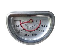 Hiorucet Termómetro de tapa de parrilla de repuesto indicador de calor para Charbroil 463241314, 463241313, 463241413 modelo de parrilla, pieza de repuesto para medidor de temperatura de parrilla de barbacoa para Char-Broil 463241414, 463241013.