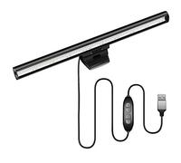 HIOUME Barra de luz para monitor de laptop, lámpara LED de lectura electrónica USB, 3 temperaturas de color ajustables, 10 niveles de brillo de atenuación, sin deslumbramiento de pantalla, ahorro de