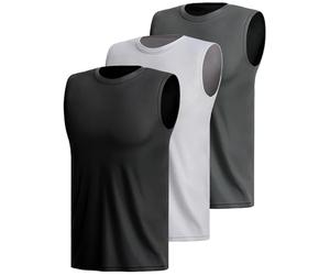 Hioutdoor 3 O 5 Confezioni Canotta Sportiva Da Uomo Senza Maniche Camicia Fitness Sotto Le Ascelle Muscolare Ad Asciugatura Rapida Corsa Traspirante Palestra Funzionale Gilet Multipack,