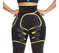 Hip Brace Manga De Compresión Del Muslo, Soporte De Cadera Para Hombres Y Mujeres, Cadera Hip Brace Muslo Para Tirón Cuádriceps Muslo Muslo Muslo Flexor Strain,Amarillo,2XL/3XL