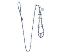 Hip Doggie HD-6SIFLB-M - Arnés de Piel sintética Suave con Correa Desmontable, Color Azul