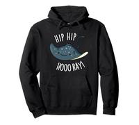 Hip Hip Hoo-Ray Divertido Stingray Juego de Palabras Sudadera con Capucha