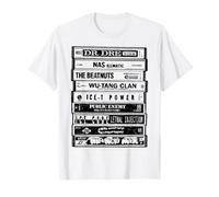 Hip Hop Artists Cassettes Camiseta - Old School Rap tee Camiseta