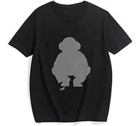 Hip Hop Bear Fashion Printing Punk T Shirt Mens Unisex Tees Men's Breathable Cotton Crew Neck Plain Tees Black M