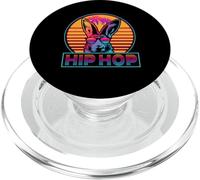 Hip Hop Bunny Vintage Retro 80s Easter Sunday Rabbit PopSockets PopGrip para MagSafe