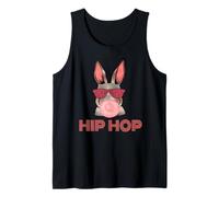Hip Hop Bunny with Sunglasses Cute Easter Funny Rabbit Lover Camiseta sin Mangas