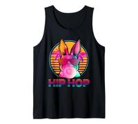 Hip Hop Bunny with Sunglasses Cute Easter Funny Rabbit Lover Camiseta sin Mangas