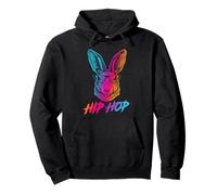Hip Hop Bunny with Sunglasses Cute Easter Funny Rabbit Lover Sudadera con Capucha