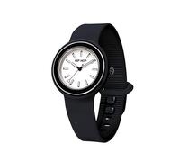HIP HOP, Colección Hero.DOT Bezel - Reloj de mujer con correa de silicona ecológica, resistente al agua, caja de 34 mm transparente, bisel de metal y resina mate, idea de regalo para mujer