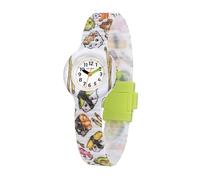 HIP HOP, Colección Kids Fun - Reloj infantil con dibujo de Sushi Lovers, correa de silicona ecológica, caja de 28 mm, fácil de leer, colores vivos, Color blanco., 28, Moderno