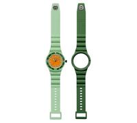 HIP HOP, Colección Master, reloj hombre, correa de silicona intercambiable, caja de 41 mm, resistente al agua hasta 50 m, longitud ajustable hasta 19 cm, Verde, 41, Moderno