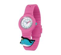 HIP HOP, Colección PINTASTIC!, Reloj para niños, movimiento de cuarzo, caja de 32 mm, resistente al agua, correa de silicona hipoalergénica, con 5 elementos decorativos temáticos incluidos, idea