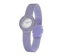 HIP HOP, Colección Shimmer Crush, reloj de mujer con correa brillante de silicona y tela Lurex, resistente al agua, movimiento de cuarzo, caja de 32 mm, idea regalo mujer, Correa
