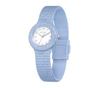 HIP HOP, Colección Shimmer Crush, reloj mujer, correa de silicona y lurex, caja de 32 mm, aspecto brillante, resistente al agua, azul claro, 32, Moderno