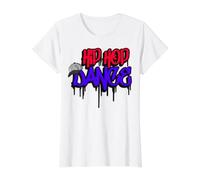Hip Hop Dance Street Art Goteo Graffiti Rap Mamá Papá Niña Niño Camiseta gráfica económica, Mujer, Blanco, S
