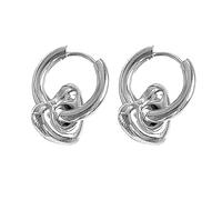 Hip Hop Desmontable Estrella Corazón Colgante Pendiente Estilo Callejero Pendientes Colgantes Vintage Pequeño Aro Joyería De Elegante Gota Simple Joyería Exagerada