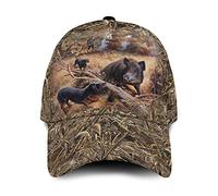 Hip Hop Gorra Amantes De La Caza del Jabalí Visera Sombrero Vintage Gorra De Visera Deportes Gorra para Caza, Mujeres, Correr Al Aire Libre