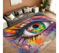 Hip Hop Graffiti Alfombra 120x180cm, Eye Graffiti Alfombras for Living Room
