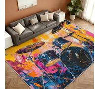 Hip Hop Graffiti Alfombra 200x290cm, Music Party Alfombras for Living Room