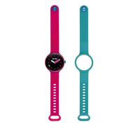 HIP HOP, Hero.Next 40 - Reloj inteligente para mujer con 2 correas intercambiables de silicona, corona de aluminio, funciones de salud y deporte, compatible con iOS y Android, fucsia, case 41 mm