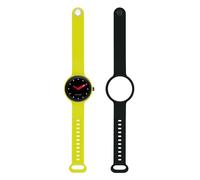 Hip Hop Hip Hip Hop Smart Watch Watch Smart-Color Dial Black Movimiento SmartModule Smartwatch y Strawberry de Silicona Verde, HWU1195 Negro