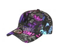 Hip Hop Honor Gorra NY Negro y Rosa Original Streetwear Béisbol Wow Boum - Talla única - Negro