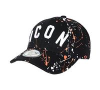 Hip Hop Honour - Gorra con diseño de Icon naranja y negro Negro Talla única
