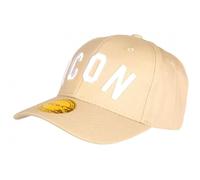Hip Hop Honour Gorra Icon Beige y Blanco Tendencia Béisbol Fyck - Tamaño: Talla única - Color: Beige - Unisex, beige, Talla única