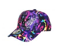 Hip Hop Honour - Gorra infantil leopardo rosa y amarillo NY béisbol de 7 a 11 años - Tamaño: Talla única - Color: Rosa - Niño, rosa, Talla única