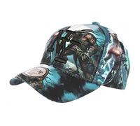 Hip Hop Honour Gorra niño lobo hombre verde diseño original NY béisbol Wolf de 7 a 12 años - Tamaño: Talla única - Color: Verde - Niño, verde, Talla única