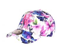 Hip Hop Honour Gorra NY Blanca Flores Rosas Exóticas Fantasías Béisbol Bali - Unisex, blanco, Talla única