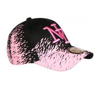 Hip Hop Honour Gorra NY Rosa y Negro Etiquetas City Sportswear Béisbol Noryk - Talla única - Rosa