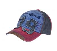 Hip Hop Honour Gorra Vintage 79 New York Azul Denim Estilo Usado Retro de Algodón - Talla única - Azul