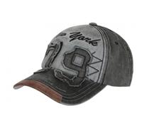 Hip Hop Honour Gorra Vintage 79 New York Negro Denim Estilo Usado Retro de Algodón - Talla única - Negro