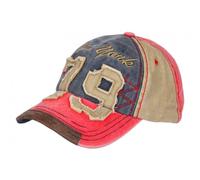 Hip Hop Honour Gorra Vintage 79 New York Rosa Beige Denim Estilo Retro de Algodón - Talla única - Beige