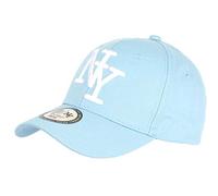 Hip Hop Honour NY Gorra azul claro y blanco con visera de béisbol Stazky - Hombre, azul, Talla única