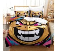 Hip Hop Juego De Ropa De Cama, Funda Nórdica 3D con Fundas De Almohada, para Funda De Edredón De Microfibra Suave con Cierre De Cremallera Juego De 3 PiezasKing(220x240cm)