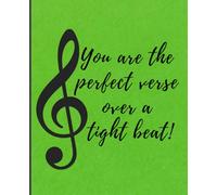 Hip Hop Love Composition Notebook - 120 Pages, College Ruled, 7.5” x 9.25” | Matte Cover Journal for Lyrics, Music Notes, School & Gifts for Hip Hop Fans