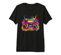 Hip Hop Música 80s Rap Graffiti Art Camiseta Premium