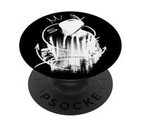 Hip Hop Ninja Shadow Warrior Cara con capucha Rapero Streetwear PopSockets PopGrip Adhesivo