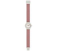 HIP HOP Reloj de Mujer, colección Summer 2017, Movimiento Cuarzo analógico, Resistente al Agua hasta 50 Metros, Correa de Silicona Estampada, Longitud Ajustable, Ideas de Regalo para Mujer, Rojo, 32