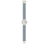 HIP HOP Reloj de mujer, colección VIACOM, movimiento de cuarzo analógico, resistente al agua hasta 50 metros, correa de silicona, longitud ajustable, ideas de regalo para mujer, Color blanco., 35