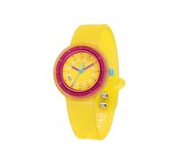 HIP HOP, Reloj Hero.DOT_Solar, Edición Exclusiva, Movimiento Solar, Correa de Silicona Eco-Friendly, Cierre .Dot de acero, Caja de 34 mm, Resistente al Agua, amarillo, 34, Moderno