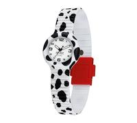 HIP HOP Reloj para niños, colección KIDS FUN, movimiento de cuarzo analógico, resistente al agua hasta 50 metros, correa de silicona con tela, longitud ajustable, ideas de regalo para niños