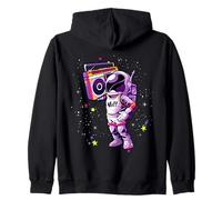 Hip Hop Tape Astronauta EDM Rave BPM Addict Sober ART EN LA ESPALDA Sudadera con Capucha